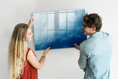 Popisovatelná magnetická tabule s motivem abstrakce vody