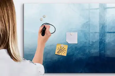 Popisovatelná magnetická tabule s motivem abstrakce vody