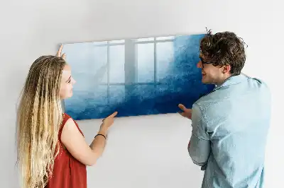 Popisovatelná magnetická tabule s motivem abstrakce vody