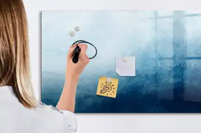 Popisovatelná magnetická tabule s motivem abstrakce vody