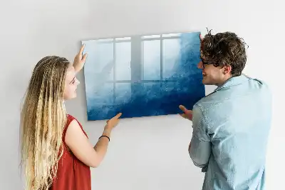 Popisovatelná magnetická tabule s motivem abstrakce vody