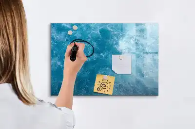Popisovatelná magnetická tabule mořská voda