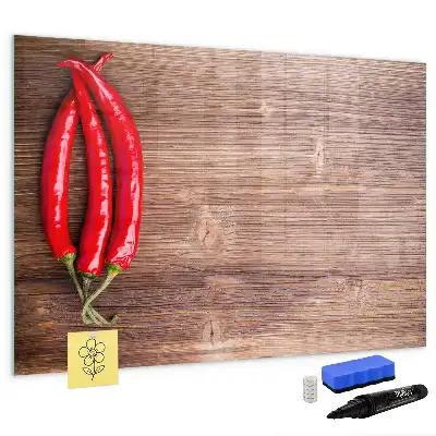 Magnetická popisovatelná tabule papričky