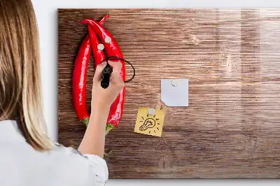 Magnetická popisovatelná tabule papričky