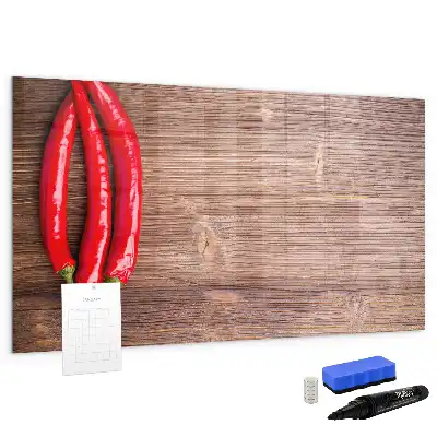 Magnetická popisovatelná tabule papričky