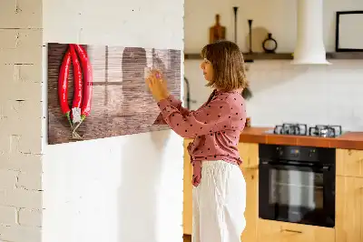 Magnetická popisovatelná tabule papričky