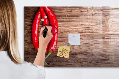 Magnetická popisovatelná tabule papričky
