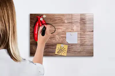 Magnetická popisovatelná tabule papričky