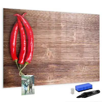 Magnetická popisovatelná tabule papričky