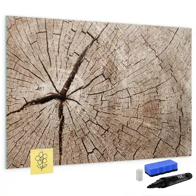 Magnetická kreslící tabule se vzorem starého kmene stromu