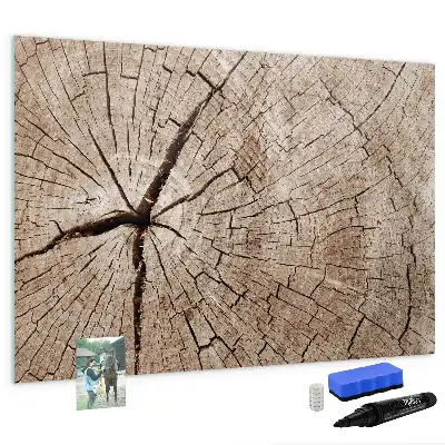 Magnetická kreslící tabule se vzorem starého kmene stromu