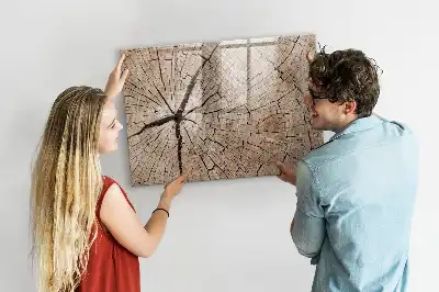 Magnetická kreslící tabule se vzorem starého kmene stromu