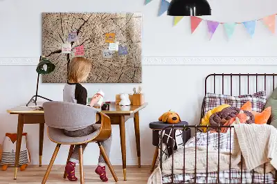 Magnetická kreslící tabule se vzorem starého kmene stromu