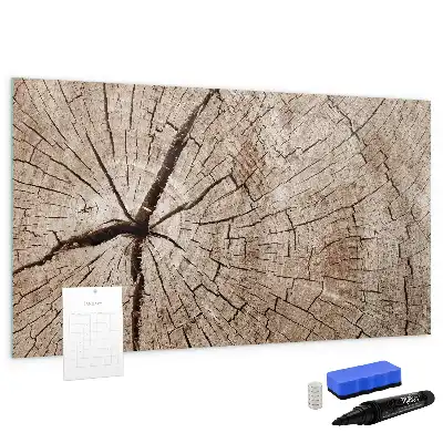 Magnetická kreslící tabule se vzorem starého kmene stromu