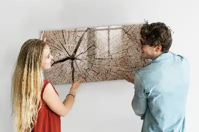Magnetická kreslící tabule se vzorem starého kmene stromu