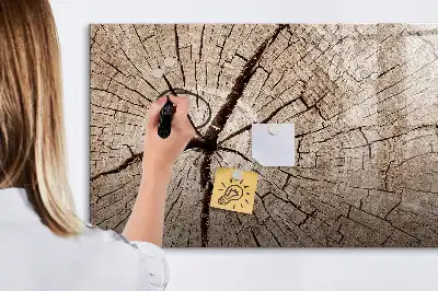 Magnetická kreslící tabule se vzorem starého kmene stromu