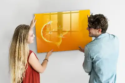 Magnetická popisovatelná tabule ve tvaru pomeranče