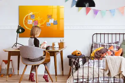 Magnetická popisovatelná tabule ve tvaru pomeranče