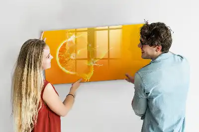 Magnetická popisovatelná tabule ve tvaru pomeranče