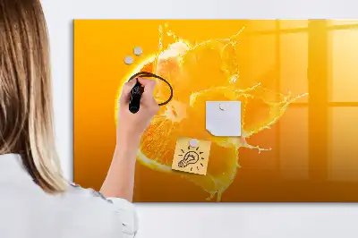 Magnetická popisovatelná tabule ve tvaru pomeranče