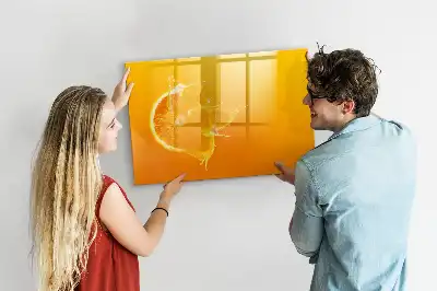 Magnetická popisovatelná tabule ve tvaru pomeranče