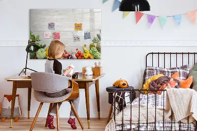 Popisovatelná magnetická tabule zelenina na stole