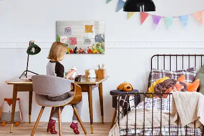 Popisovatelná magnetická tabule zelenina na stole