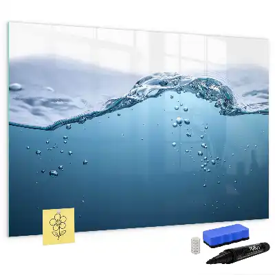 Popisovatelná magnetická tabule v provedení Detail vody
