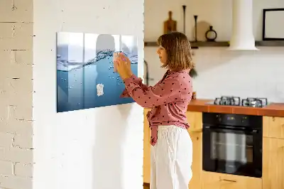Popisovatelná magnetická tabule v provedení Detail vody