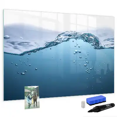 Popisovatelná magnetická tabule v provedení Detail vody