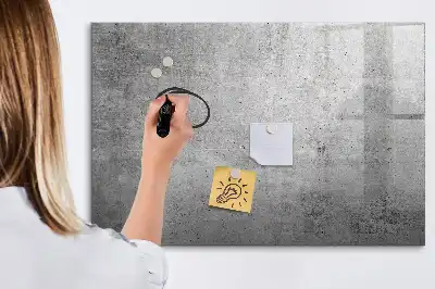 Popisovatelná magnetická tabule v dekoru surové zdi