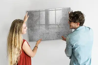 Popisovatelná magnetická tabule v dekoru surové zdi