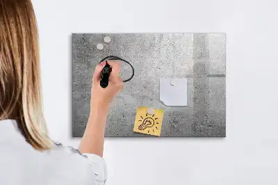 Popisovatelná magnetická tabule v dekoru surové zdi