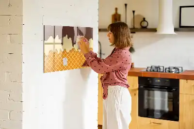 Magnetická tabule v podobě zmrzliny