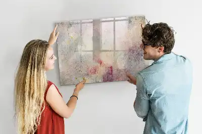 Magnetická kreslící tabule v designu malované abstrakce