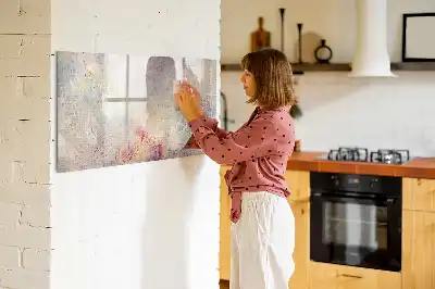 Magnetická kreslící tabule v designu malované abstrakce