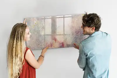 Magnetická kreslící tabule v designu malované abstrakce
