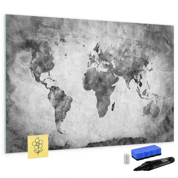 Magnetická kreslící tabule motiv mapa světa
