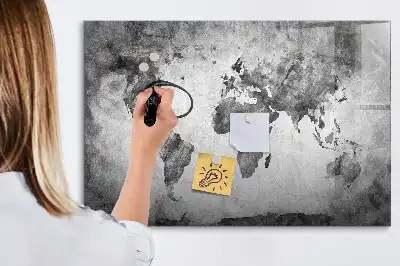 Magnetická kreslící tabule motiv mapa světa