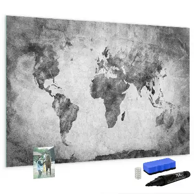 Magnetická kreslící tabule motiv mapa světa