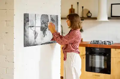 Magnetická kreslící tabule motiv mapa světa