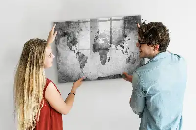 Magnetická kreslící tabule motiv mapa světa