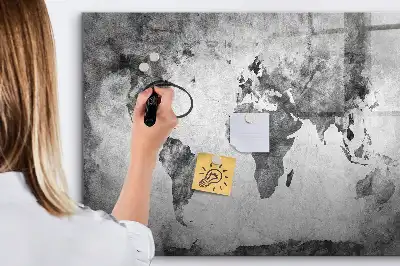 Magnetická kreslící tabule motiv mapa světa