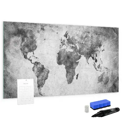 Magnetická kreslící tabule motiv mapa světa