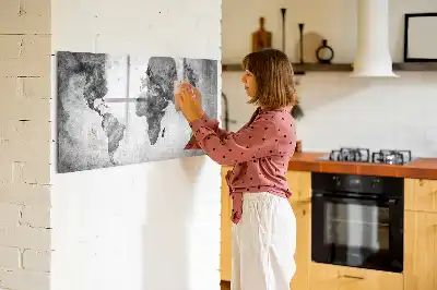 Magnetická kreslící tabule motiv mapa světa