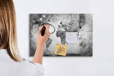 Magnetická kreslící tabule motiv mapa světa