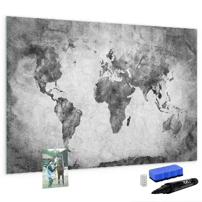 Magnetická kreslící tabule motiv mapa světa