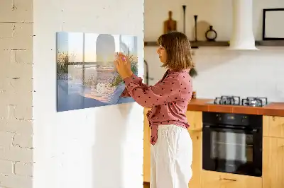 Magnetická kreslící tabule západ slunce na pláži