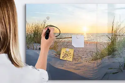 Magnetická kreslící tabule západ slunce na pláži