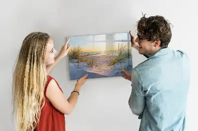 Magnetická kreslící tabule západ slunce na pláži